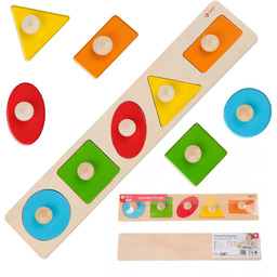 CLASSIC WORLD Drewniana Układanka Geometryczna MONTESSORI Sorter Kształtów