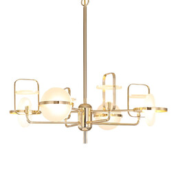 Copel Modernistyczny żyrandol CGLENSCH80 salonowa lampa złota