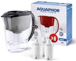 AQUAPHOR Dzbanek filtrujący Ideal Czarny + 3 wkłady