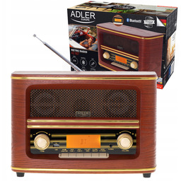 Radio Retro Fm Bluetooth MP3 Usb Zegar Budzik