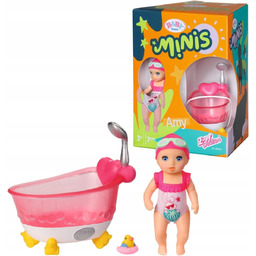 Baby Born Minis Lalka Amy Figurka + Wanienka
