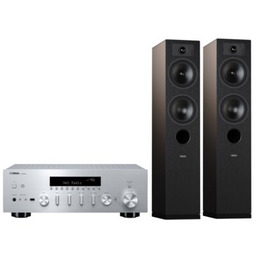 YAMAHA Zestaw stereo MusicCast R-N600A Srebrny + INDIANA