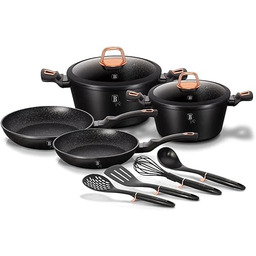 ZESTAW GARNKÓW GRANITOWYCH 10 elem. BERLINGER HAUS BLACK