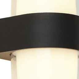 Searchlight Kinkiet zewnętrzny LED Pittsburgh up/downlight, czarny, okrągły