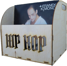 Pudełko na winyle hip hop Skrzynia płyty winylowe