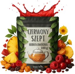 Czerwony szept 100 g - herbata owocowa ananas