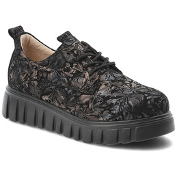 Filippo Półbuty damskie, ze skóry naturalnej kwiatowy wzór