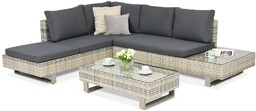 Luksusowy zestaw technorattanowy Liguria Garden Point antracyt