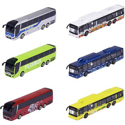 Majorette City Bus Model Autobusu, Wielokolorowy, 13 cm,