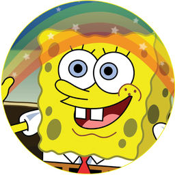 Dekoracyjny opłatek tortowy Spongebob - 20 cm