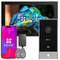 Wideodomofon WiFi Domofon Brama Furtka 2-żyły Aplikacja Breloki