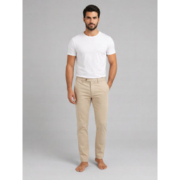 GUESS BEŻOWE SPODNIE MĘSKIE CHINOS PROSTE ZAMEK 31