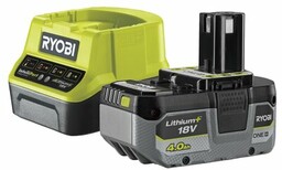 RYOBI Akumulator RC18120-140X 4.0Ah 18V + Ładowarka