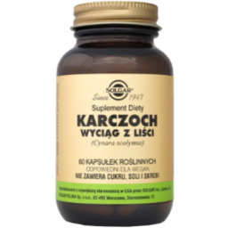 SOLGAR Karczoch wyciąg z liści - 60kaps.