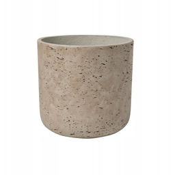 kamienno-cementowe szare doniczki Charlie 25/24 cm