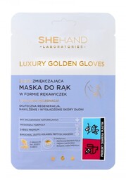 SheHand Luxury Golden Gloves Złota Zmiękczająca Maska