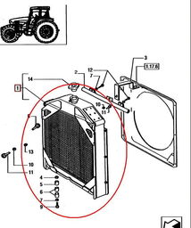 CHŁODNICA NEW HOLLAND CASE 84172100 - 5096595 -