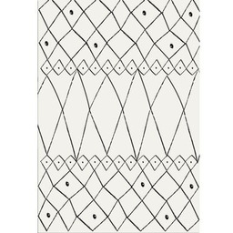 Dywan Casa 160 x 230 cm aztecki biało-czarny