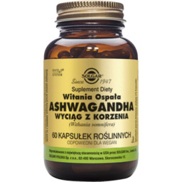 SOLGAR Ashwagandha wyciąg z korzenia, 60 kaps.