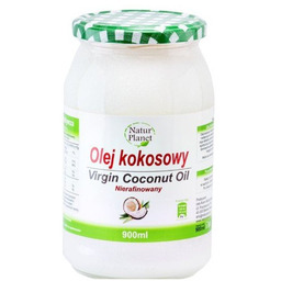 Natur Planet, olej kokosowy nierafinowany, 900 ml