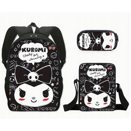 Plecak Szkolny Kuromi Tornister Torba Zestaw Piórnik 3W1