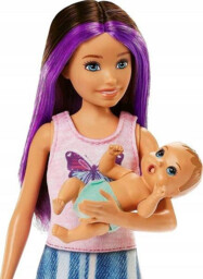 Barbie - Barbie Opiekunka Zestaw Usypianie maluszka +