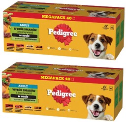 PEDIGREE Adult Wybór Smaków z warzywami saszetki 80x100