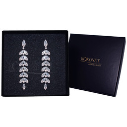 Kolczyki Srebrne Swarovski Jakość Gwarancja Boho
