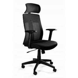 Fotel Biurowy Ergonomiczny Obrotowy Explore Czarny Siatka Krzesło