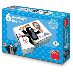 Krecik i Przyjaciele Klocki obrazkowe 6 drewniane czeski