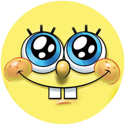 Dekoracyjny opłatek tortowy Spongebob - 20 cm