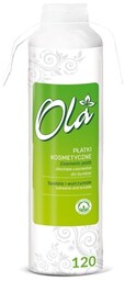 OLA Płatki kosmetyczne bawełniane, 120szt