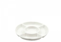 La Porcellana Bianca Okrągła Taca Do Przekąsek 25.5
