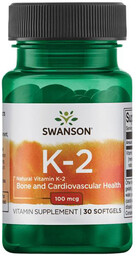 SWANSON Natural Vitamin K2 100mcg 30caps