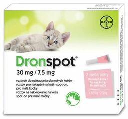 Dronspot dla małych kotów 30 mg/ 7,5 mg