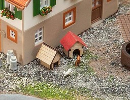 Faller FA180309 budki dla psów, wielokolorowe