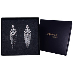 Kolczyki Ślubne Srebrne Diamenciki Swarovski Klasa
