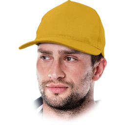 CZMZ - Czapka z daszkiem - żółty 57-61