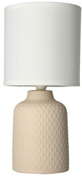 Candellux Ceramiczna lampka nocna Iner 41-79879 abażur biała