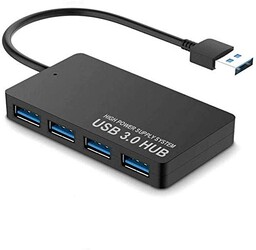 Tec-Digi Hub USB 3.0, 4-portowy ultra-cienki hub USB