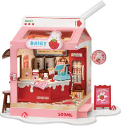 Zestaw konstrukcyjny - Strawberry Milk Box (drewno)
