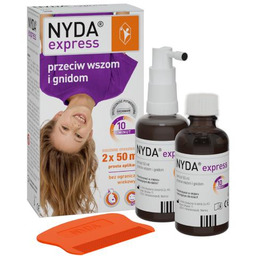 NYDA Express przeciw wszom i gnidom, 2x50ml