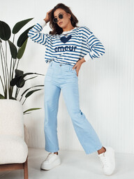 Sweter damski NOVES niebieski Dstreet MY2321