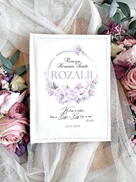 Komunijny album PIWONIE personalizowany, prezent na Komunie, pamiątka