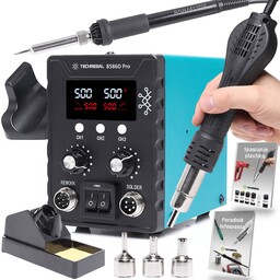 Stacja Lutownicza 2w1 hot air Techrebal 8586D Pro