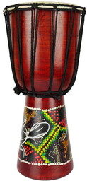 Bęben bębenek djembe wys. 40cm MALOWANY brąz