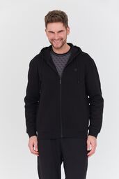 GUESS Czarna męska bluza rozpinana Aldwin Zip