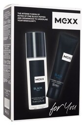 Mexx Black zestaw Uszkodzone pudełko dezodorant 75 ml