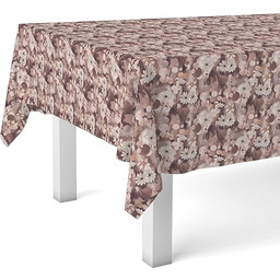 Obrus ceratowy TAJO 140 Okrągły BRĄZOWY