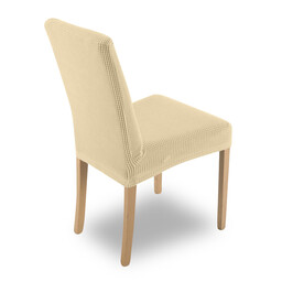 Eurofirany Pokrowiec na krzesło kratka 35x55x30 kremowy wodoodporny